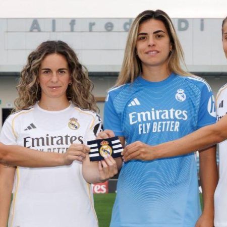 El Real Madrid femenino presenta a sus cuatro capitanas