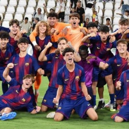 El juvenil del Barça campeón del Mundial de Clubes