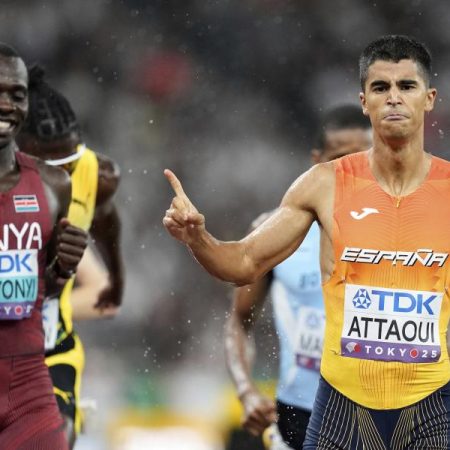 Mohamed Attaoui pasa a la final mundial del 800m arrasando
