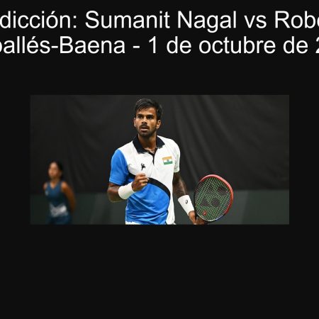 Predicción: Sumanit Nagal vs Roberto Carballés-Baena – 1 de octubre de 2025