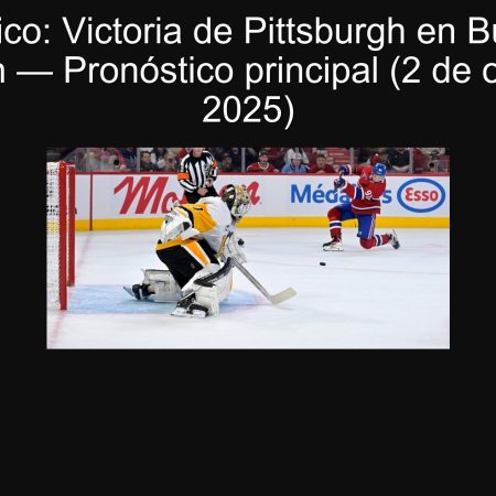 Pronóstico: Victoria de Pittsburgh en Buffalo vs Pittsburgh — Pronóstico principal (2 de octubre de 2025)
