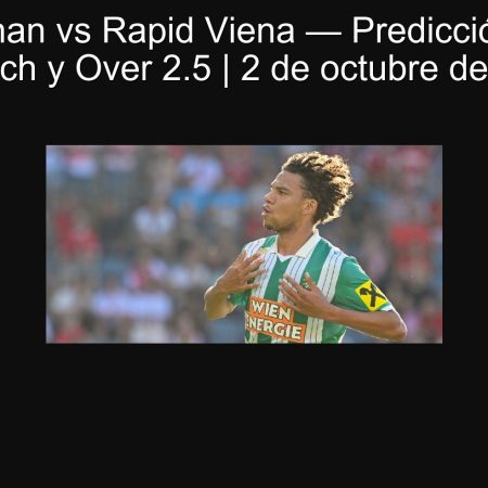Lech Poznan vs Rapid Viena — Predicción: victoria de Lech y Over 2.5 | 2 de octubre de 2025