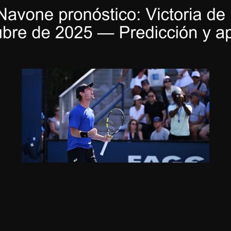 Royer vs Navone pronóstico: Victoria de Royer el 2 de octubre de 2025 — Predicción y apuestas