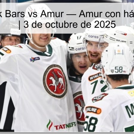 Predicción Ak Bars vs Amur — Amur con hándicap (+1.5) | 3 de octubre de 2025