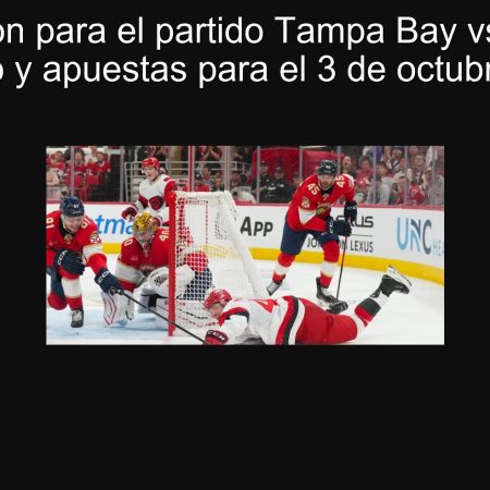 Predicción para el partido Tampa Bay vs Florida: Pronóstico y apuestas para el 3 de octubre de 2025