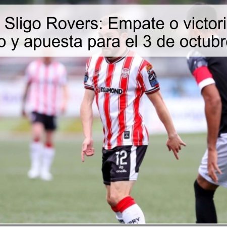 Derry City vs Sligo Rovers: Empate o victoria visitante — Pronóstico y apuesta para el 3 de octubre de 2025