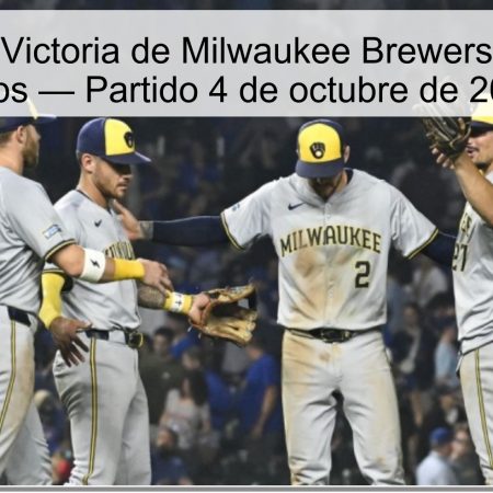 Predicción: Victoria de Milwaukee Brewers vs Chicago Cubs — Partido 4 de octubre de 2025