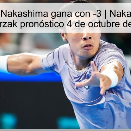 Brandon Nakashima gana con -3 | Nakashima vs Majchrzak pronóstico 4 de octubre de 2025