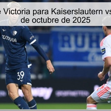 Predicción de Victoria para Kaiserslautern vs. Bochum – 4 de octubre de 2025