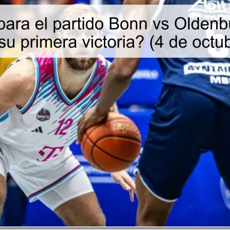 Predicción para el partido Bonn vs Oldenburg: ¿Quién conseguirá su primera victoria? (4 de octubre de 2025)
