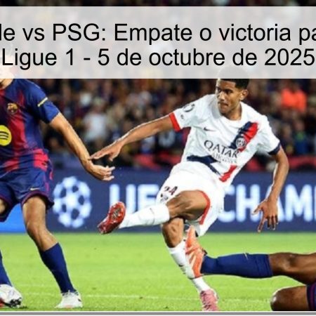 Predicción Lille vs PSG: Empate o victoria para el PSG en Ligue 1 – 5 de octubre de 2025