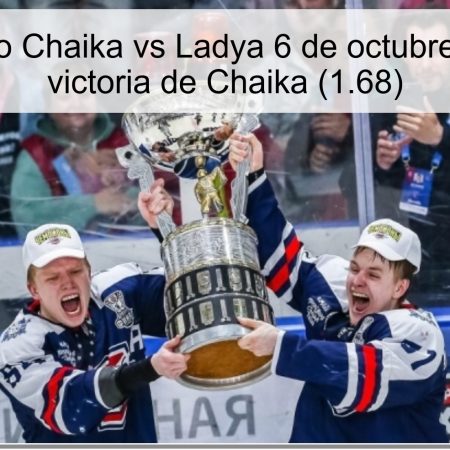 Pronóstico Chaika vs Ladya 6 de octubre de 2025: victoria de Chaika (1.68)