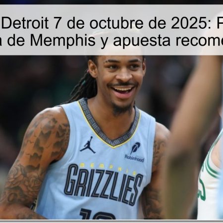 Memphis vs Detroit 7 de octubre de 2025: Pronóstico — Victoria de Memphis y apuesta recomendada