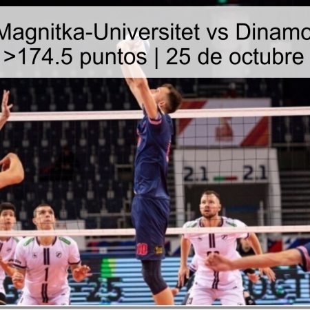 Pronóstico: Magnitka-Universitet vs Dinamo Cheliábinsk — Total >174.5 puntos | 25 de octubre de 2025