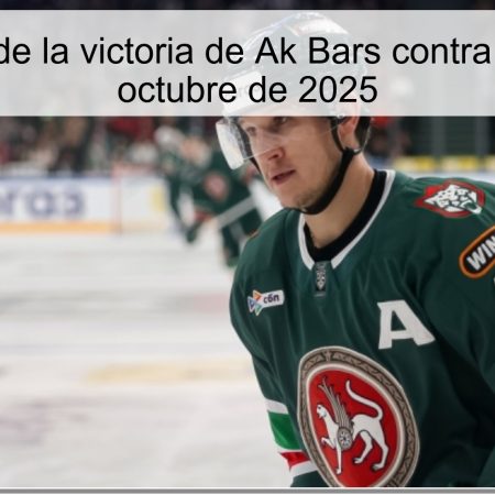 Pronóstico de la victoria de Ak Bars contra Barys, 7 de octubre de 2025