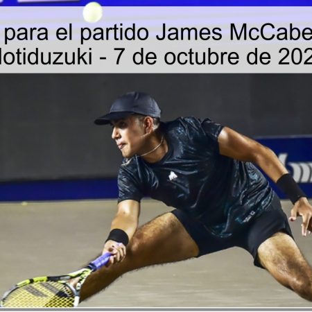 Predicción para el partido James McCabe vs Sintaro Motiduzuki – 7 de octubre de 2025