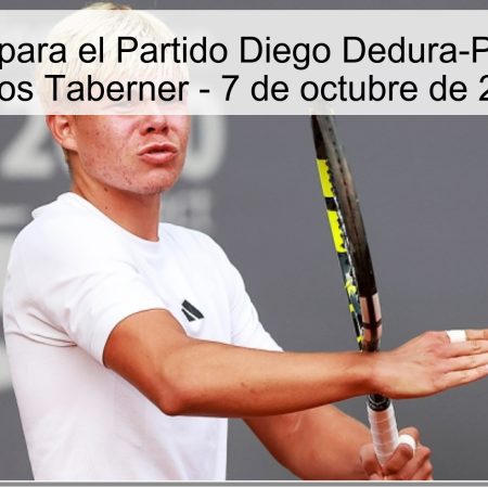 Predicción para el Partido Diego Dedura-Palomero vs Carlos Taberner – 7 de octubre de 2025