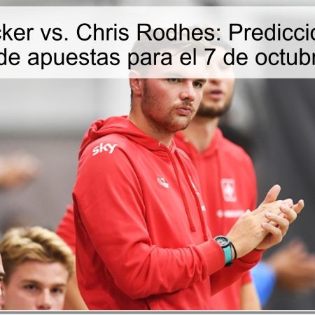 Dominic Stricker vs. Chris Rodhes: Predicción del partido y análisis de apuestas para el 7 de octubre de 2025