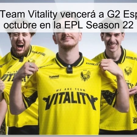 Predicción: Team Vitality vencerá a G2 Esports el 7 de octubre en la EPL Season 22