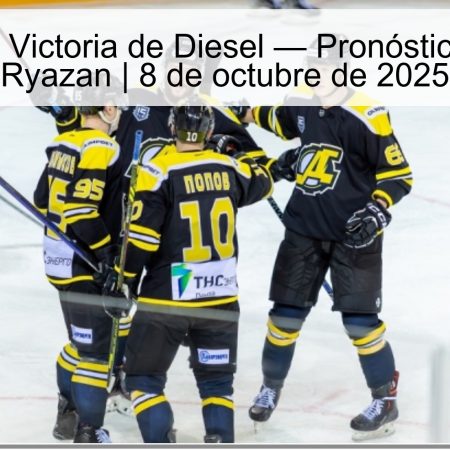 Predicción: Victoria de Diesel — Pronóstico Diesel vs Ryazan | 8 de octubre de 2025