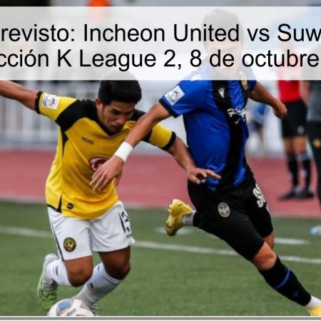 Empate 1-1 previsto: Incheon United vs Suwon Bluewings — Predicción K League 2, 8 de octubre de 2025