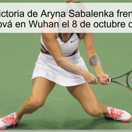Predicción: Victoria de Aryna Sabalenka frente a Rebecca Šramková en Wuhan el 8 de octubre de 2025