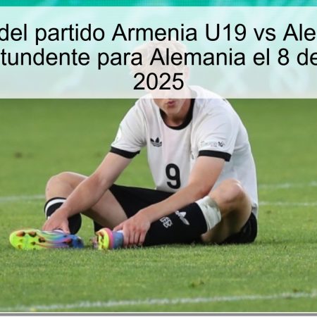 Predicción del partido Armenia U19 vs Alemania U19: Victoria contundente para Alemania el 8 de octubre de 2025