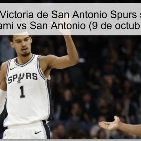 Pronóstico: Victoria de San Antonio Spurs sobre Miami Heat — Miami vs San Antonio (9 de octubre de 2025)