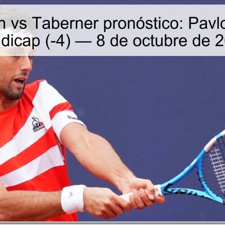 Pavlovich vs Taberner pronóstico: Pavlovich con hándicap (-4) — 8 de octubre de 2025
