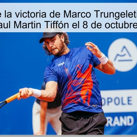 Predicción de la victoria de Marco Trungeleti en el partido contra Paul Martin Tiffón el 8 de octubre de 2025