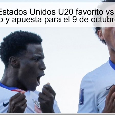 Pronóstico: Estados Unidos U20 favorito vs Italia U20 — Pronóstico y apuesta para el 9 de octubre de 2025