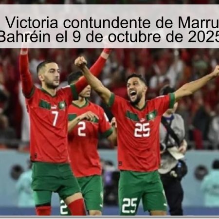 Predicción: Victoria contundente de Marruecos sobre Bahréin el 9 de octubre de 2025