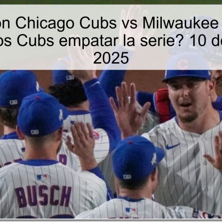 Predicción Chicago Cubs vs Milwaukee Brewers: ¿Lograrán los Cubs empatar la serie? 10 de octubre de 2025
