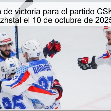 Predicción de victoria para el partido CSKA VVS vs Izhstal el 10 de octubre de 2025