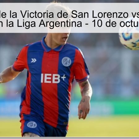 Predicción de la Victoria de San Lorenzo vs San Martín San Juan en la Liga Argentina – 10 de octubre de 2025