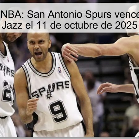 Predicción NBA: San Antonio Spurs vencerán a Utah Jazz el 11 de octubre de 2025