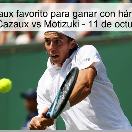 Arthur Cazaux favorito para ganar con hándicap (-3) | Pronóstico Cazaux vs Motizuki – 11 de octubre de 2025