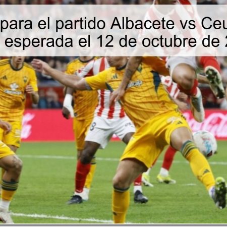 Predicción para el partido Albacete vs Ceuta: Victoria local esperada el 12 de octubre de 2025