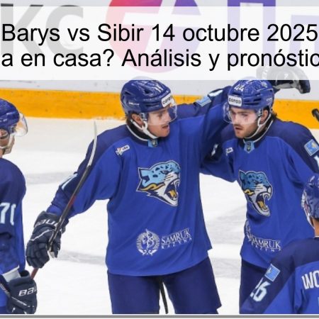 Predicción Barys vs Sibir 14 octubre 2025: ¿quién se lleva la victoria en casa? Análisis y pronóstico de la (KHL)