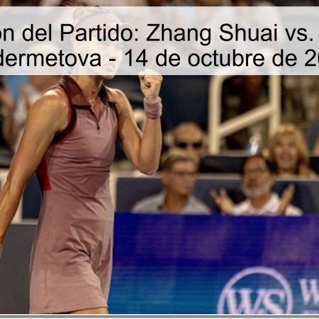 Predicción del Partido: Zhang Shuai vs. Verónica Kudermetova – 14 de octubre de 2025