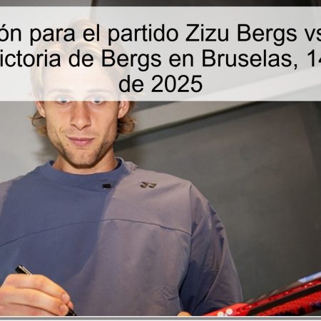 Predicción para el partido Zizu Bergs vs. Rafael Collignon: Victoria de Bergs en Bruselas, 14 de octubre de 2025