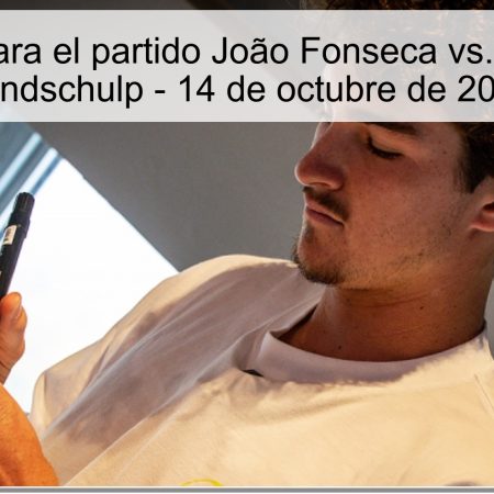 Predicción para el partido João Fonseca vs. Botic van de Zandschulp – 14 de octubre de 2025