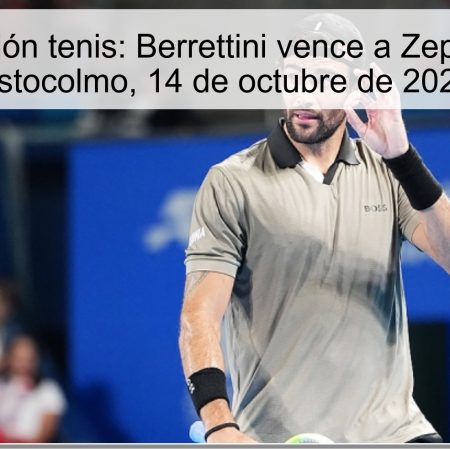 Predicción tenis: Berrettini vence a Zeppieri en Estocolmo, 14 de octubre de 2025