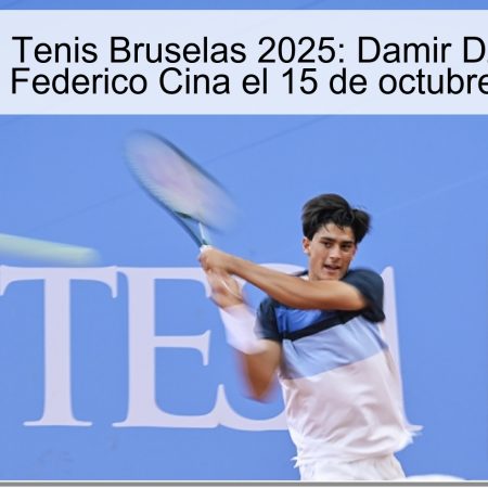 Predicción Tenis Bruselas 2025: Damir Dzumhur se impone a Federico Cina el 15 de octubre de 2025