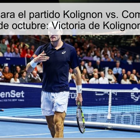 Predicción para el partido Kolignon vs. Comesana el 15 de octubre: Victoria de Kolignon