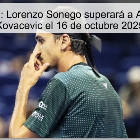 Predicción: Lorenzo Sonego superará a Aleksandar Kovacevic el 16 de octubre 2025