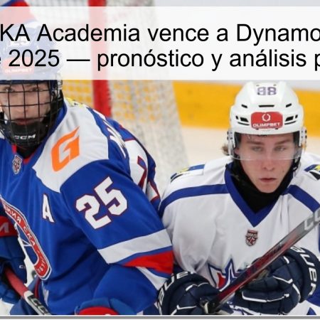 Predicción: SKA Academia vence a Dynamo Karelia el 17 de octubre de 2025 — pronóstico y análisis para apuestas