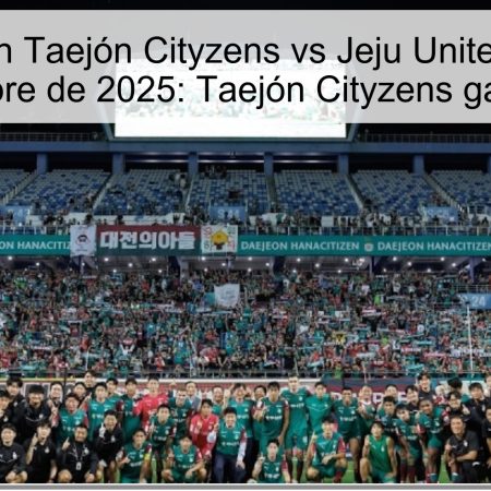 Predicción Taejón Cityzens vs Jeju United – 18 de octubre de 2025: Taejón Cityzens ganará