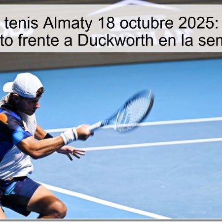Predicción tenis Almaty 18 octubre 2025: Medvedev favorito frente a Duckworth en la semifinal