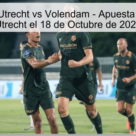 Predicción: Utrecht vs Volendam – Apuesta en Favor de Utrecht el 18 de Octubre de 2025